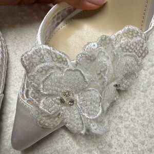 Betsey Johnson Metallic Silver Heels